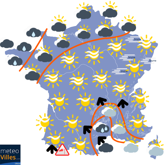 Carte de prévisions