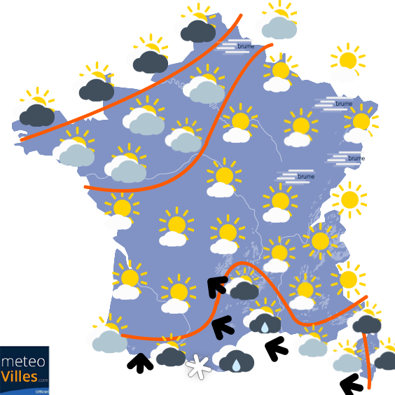 Carte de prévisions
