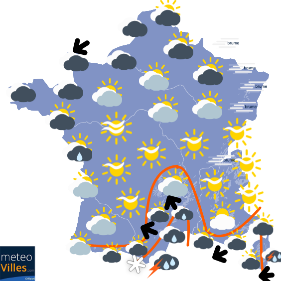 Carte de prévisions