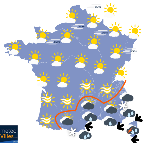 Carte de prévisions