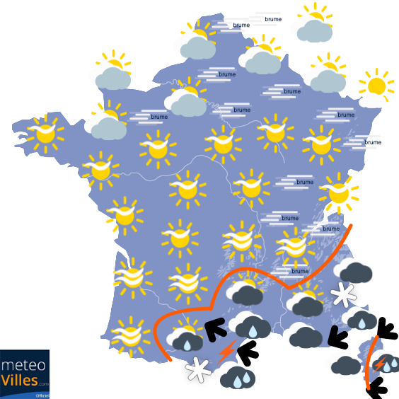 Carte de prévisions