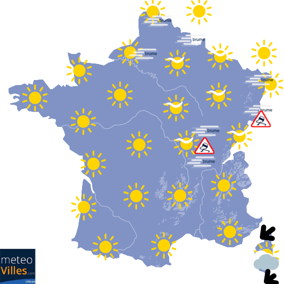 Carte de prévisions