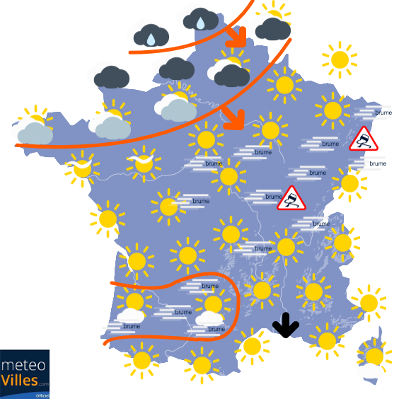 Carte de prévisions