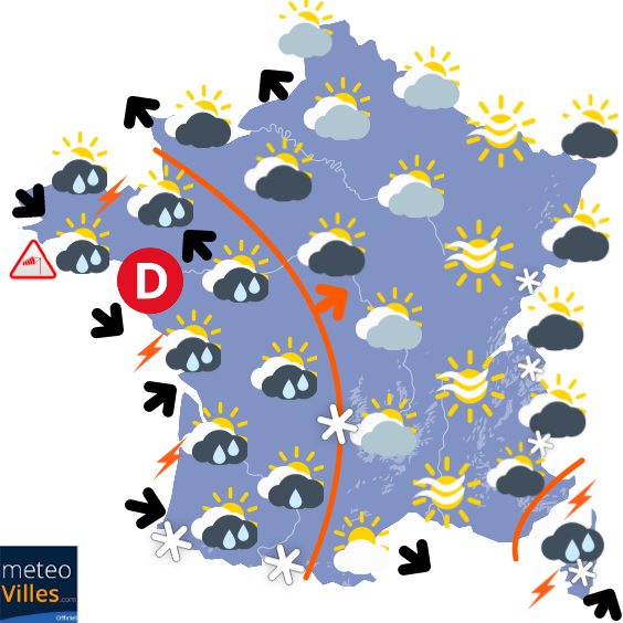 Carte de prévisions