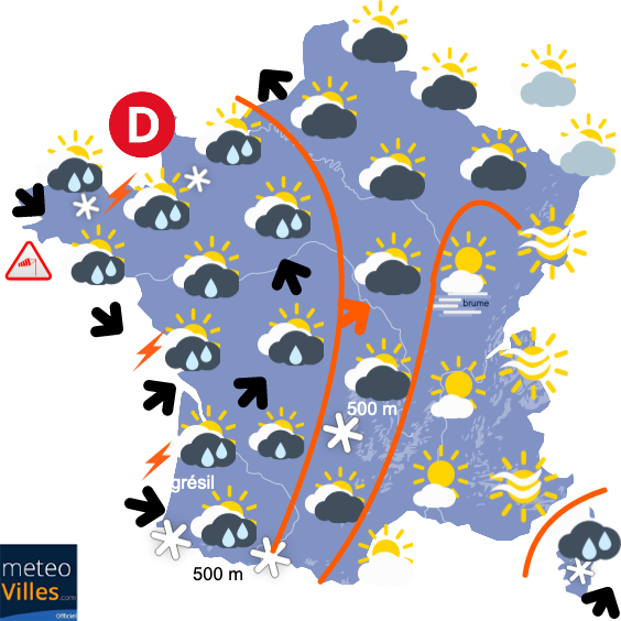 Carte de prévisions