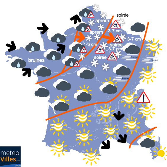 Carte de prévisions