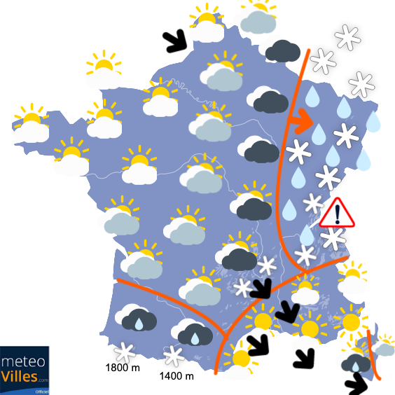 Carte de prévisions