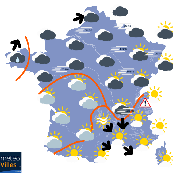 Carte de prévisions