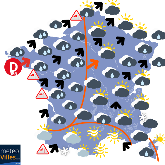 Carte de prévisions