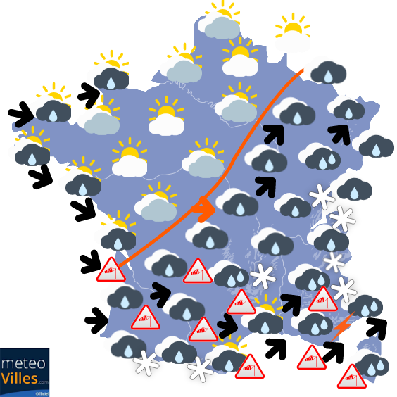 Carte de prévisions