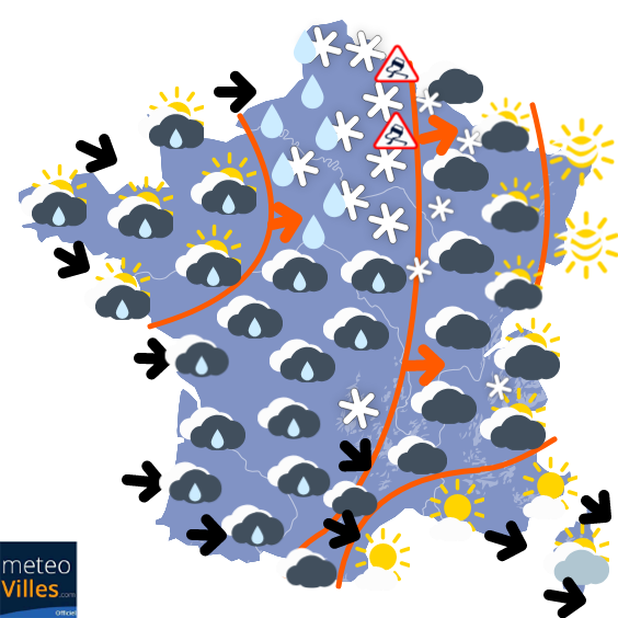 Carte de prévisions