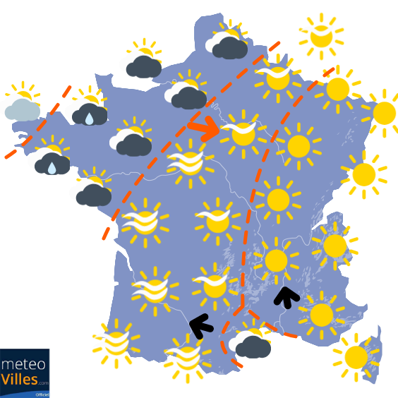 Carte de prévisions