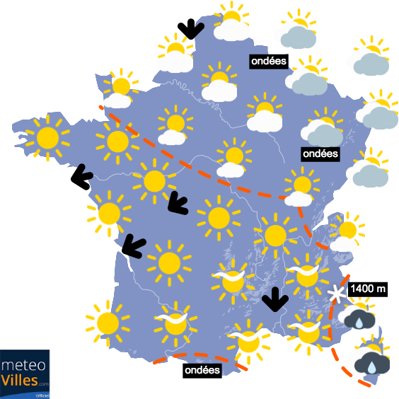 Carte de prévisions