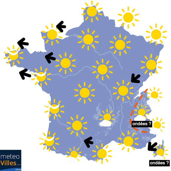 Carte de prévisions