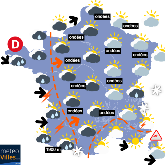 Carte de prévisions