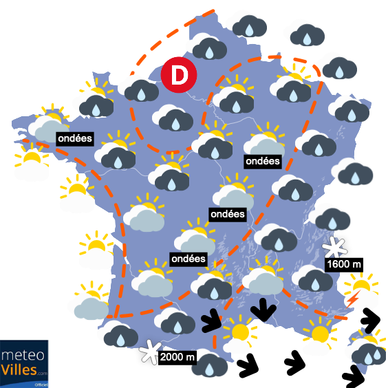 Carte de prévisions