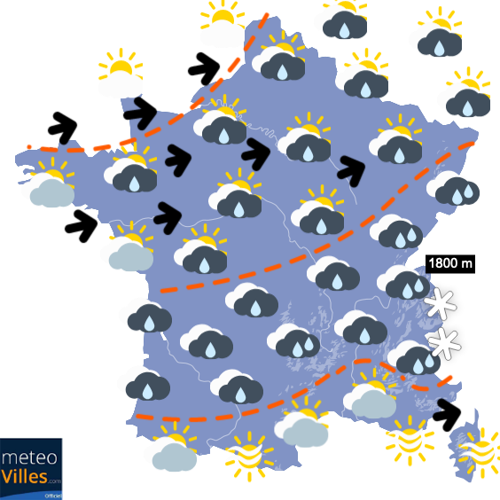 Carte de prévisions