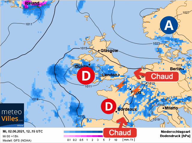 Carte météo Europe du 02/06/2021 à 1812