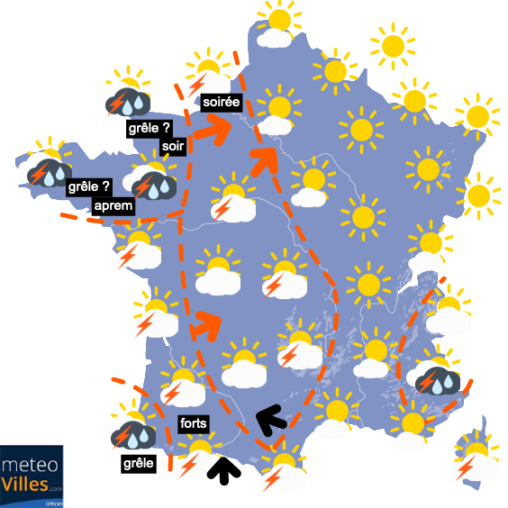 Carte de prévisions