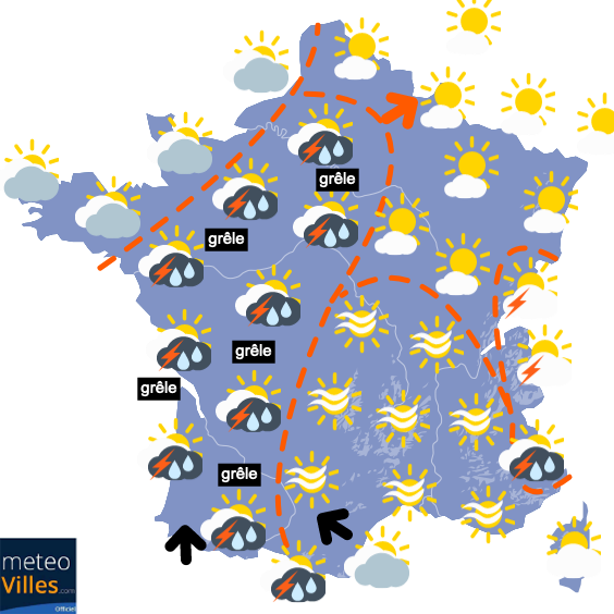 Carte de prévisions