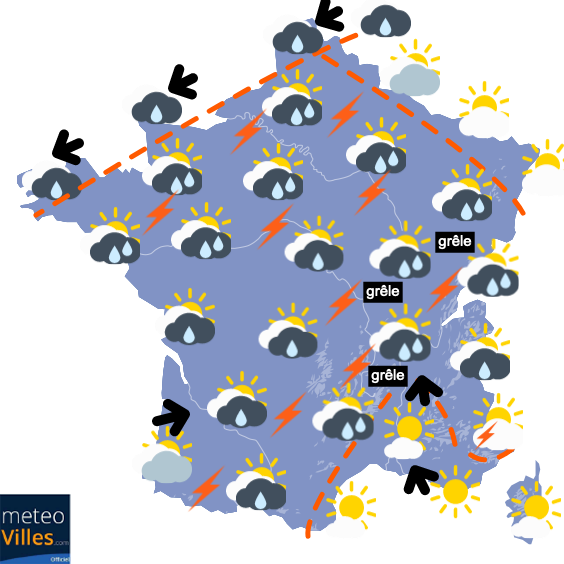 Carte de prévisions