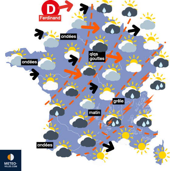 Carte de prévisions