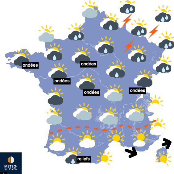 Carte de prévisions