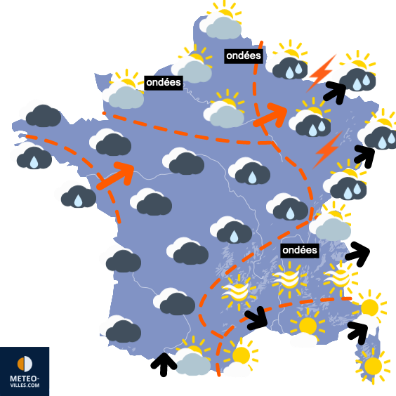 Carte de prévisions