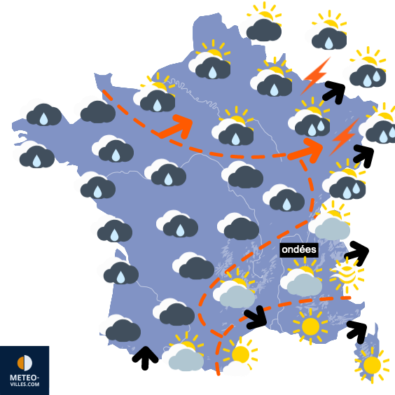Carte de prévisions