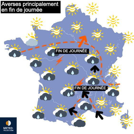 Carte de prévisions du temps