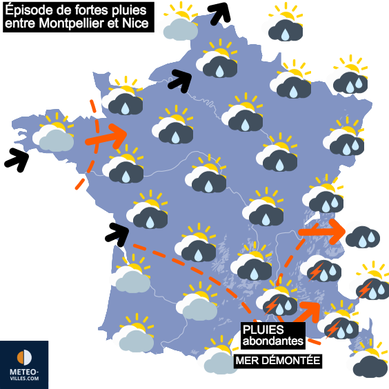 Carte de prévisions