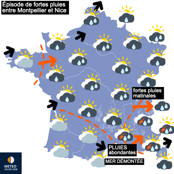 Carte de prévisions