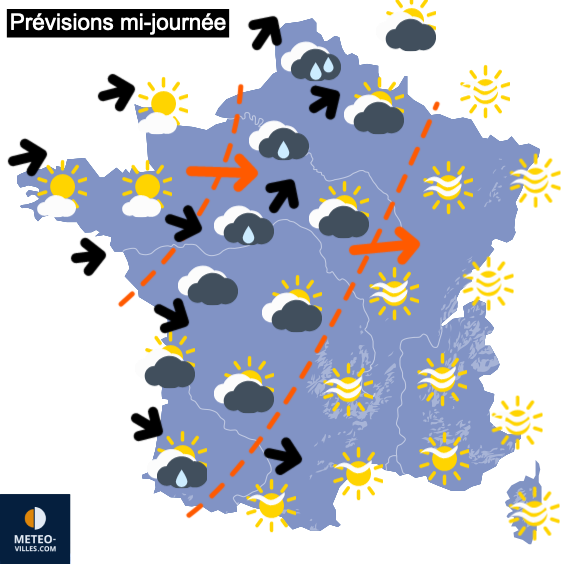 Carte de prévisions
