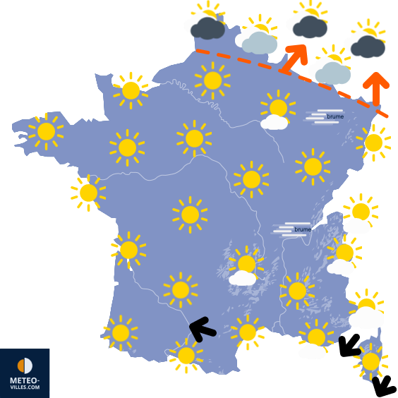 Week-end plutôt beau, puis très doux et plus perturbé