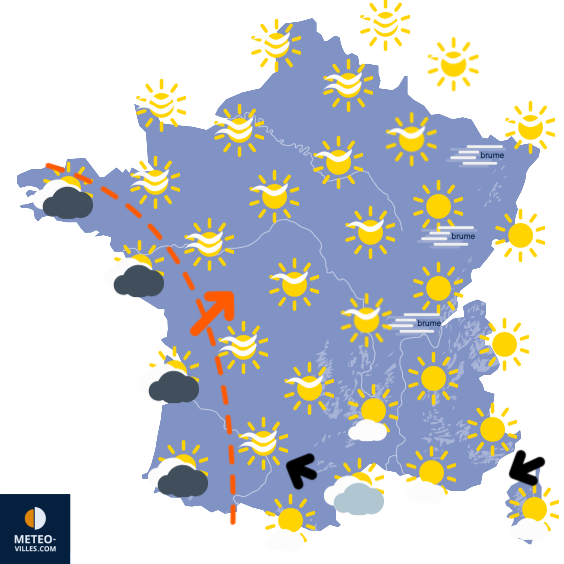 Carte de prévisions