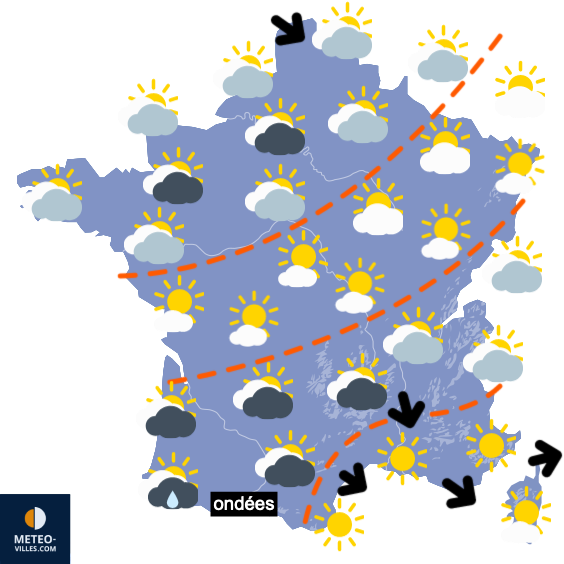 Carte de prévisions