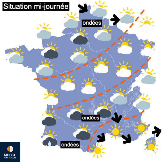 Carte de prévisions