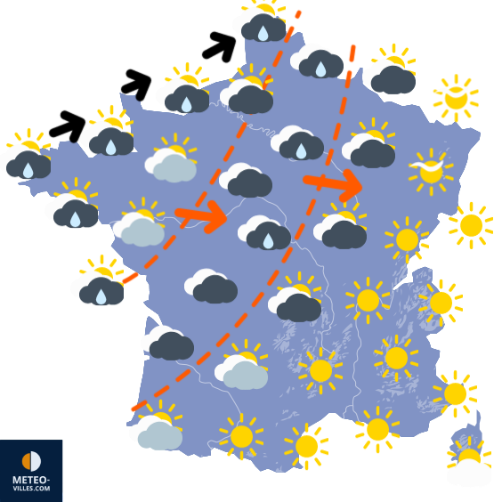 Carte de prévisions