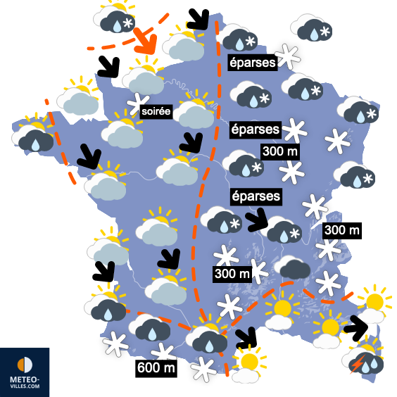 Carte de prévisions