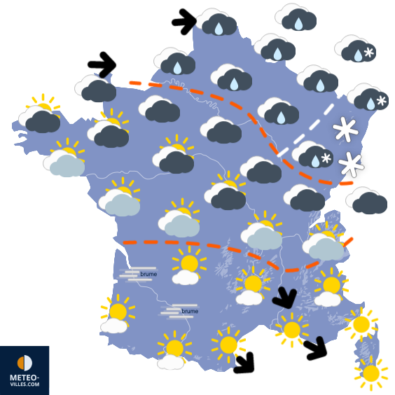 Carte de prévisions