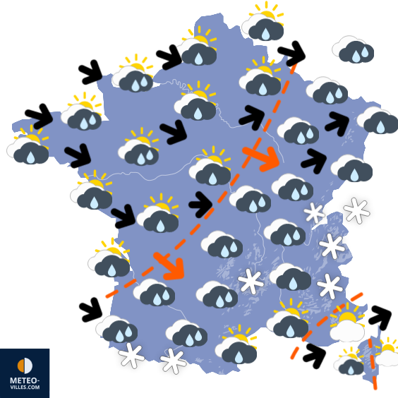 Carte de prévisions
