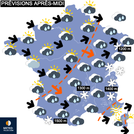 Défilé incessant des perturbations océaniques