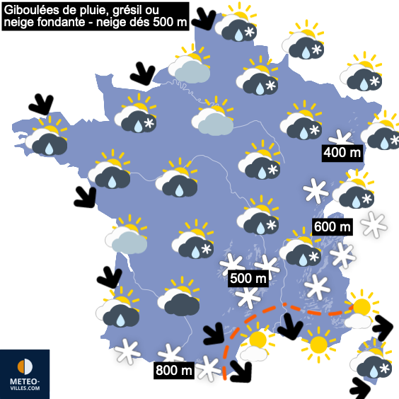 Carte de prévisions