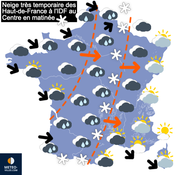Carte de la situation météo