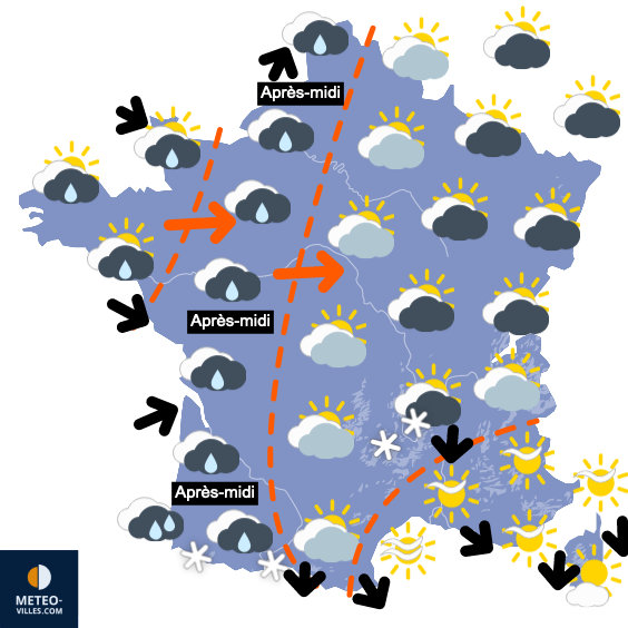 Souvent pluvieux jusqu'à vendredi