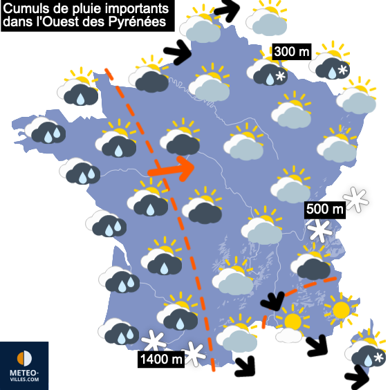 Carte de prévisions
