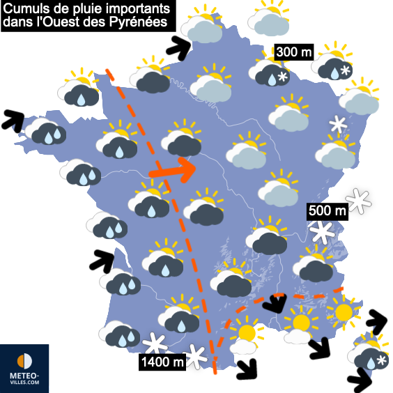 Dernières précipitations avant une longue période calme