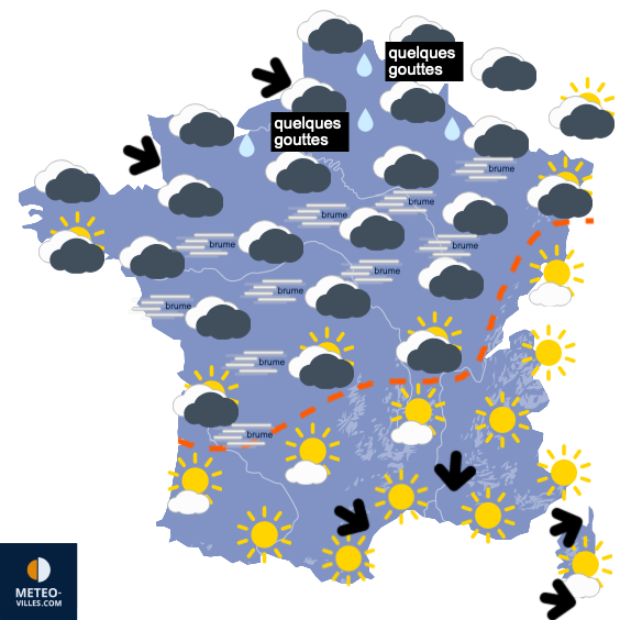 Carte de prévisions