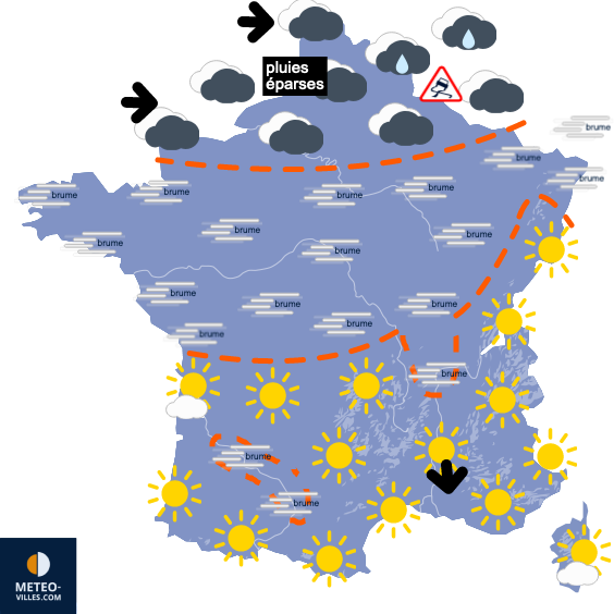 Carte de prévisions