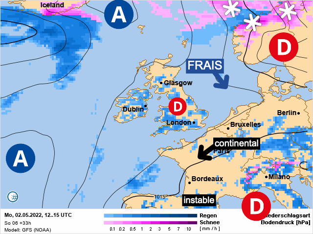 Carte météo Europe du 02/05/2022 à 1812